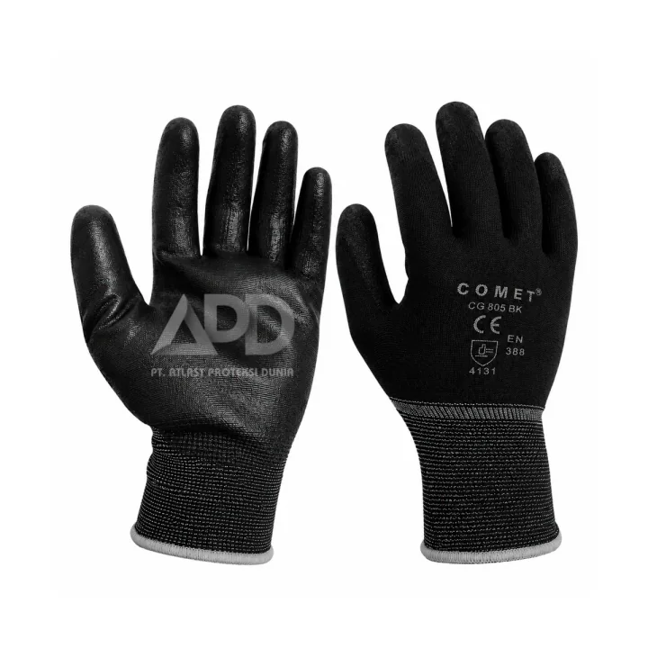 Foto produk Comet Sarung Tangan Palm Fit Cg 805 Bk Size L