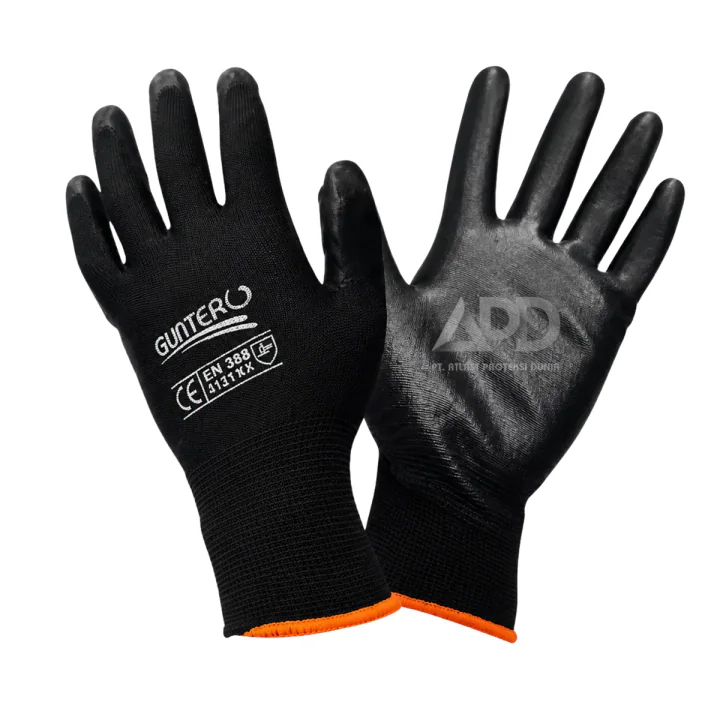 Foto produk Guntero Sarung Tangan Rubber Black Gt 3001