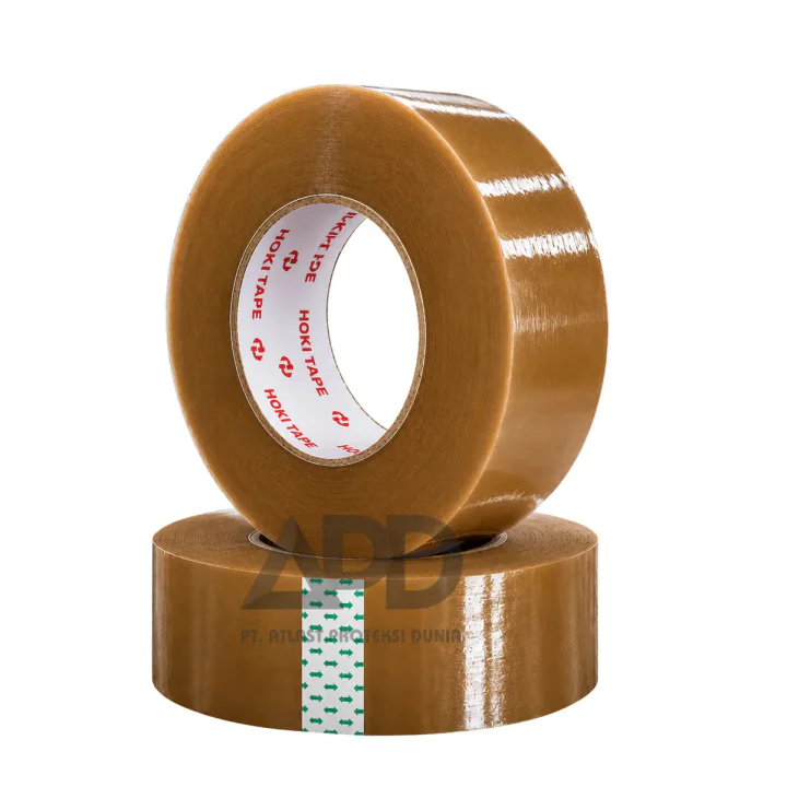 Foto produk HOKI Lakban Coklat 2 Inch X 300 Yard 45 MM X 275 M X 45 Micron
