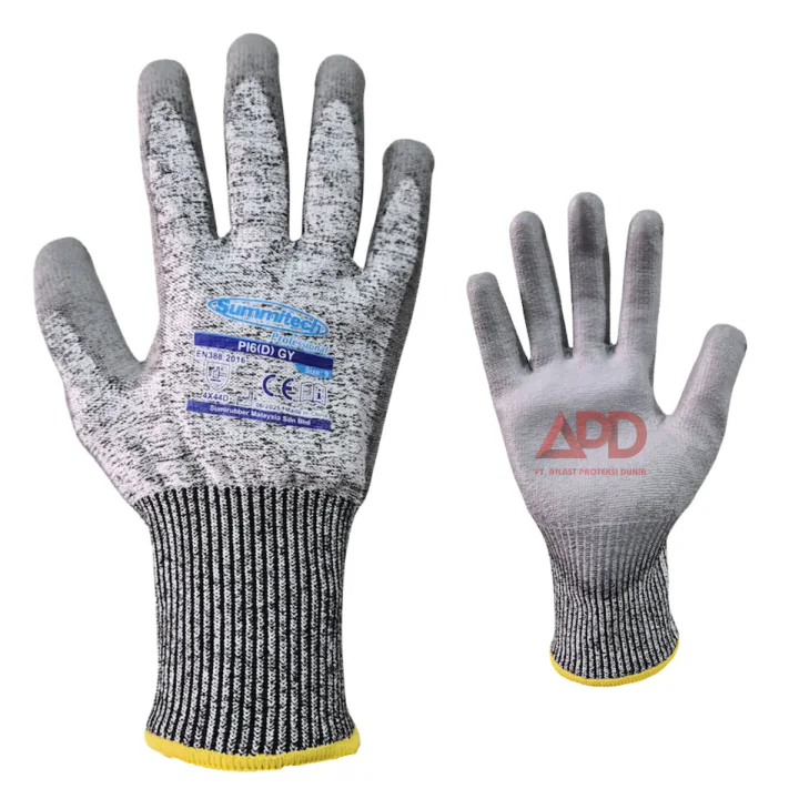 Foto produk Summitech Sarung Tangan Cut Resistance Pi6 D Gy Size 8