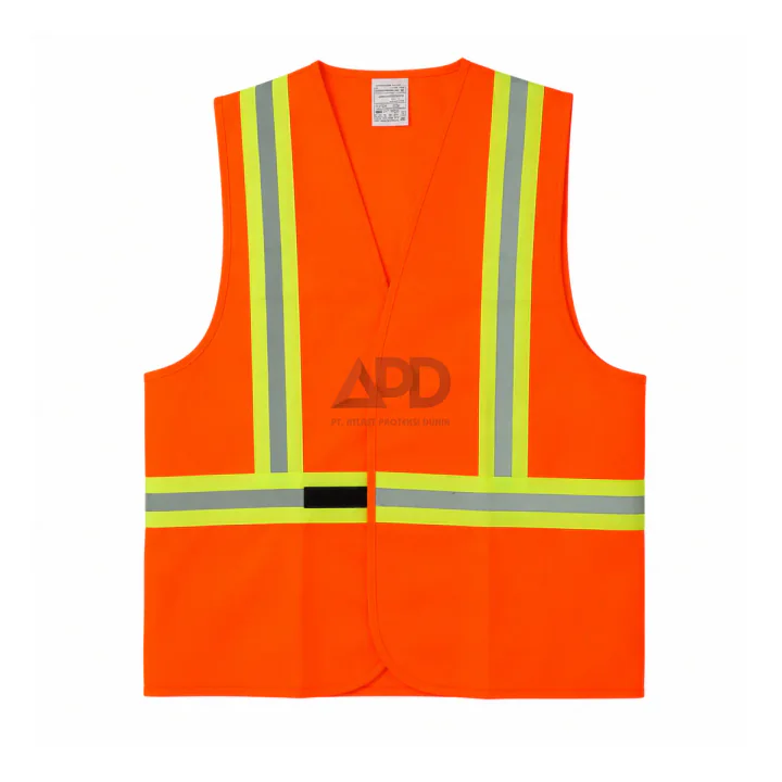 Foto produk Techno Rompi Safety 3 Line Kombinasi Orange