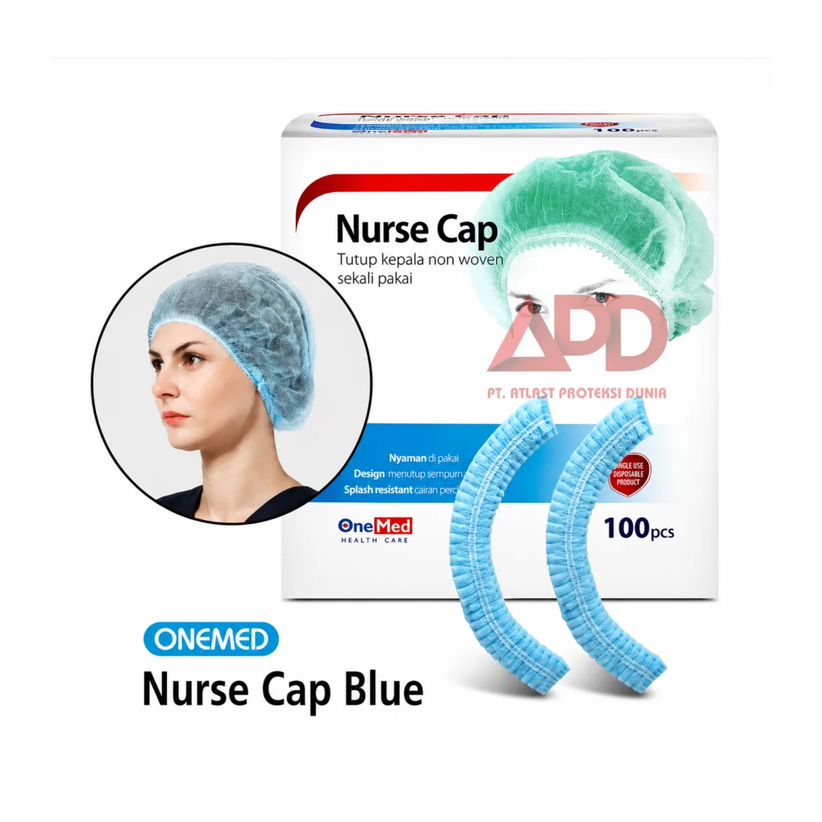 Foto produk OneMed Mobcap Biru